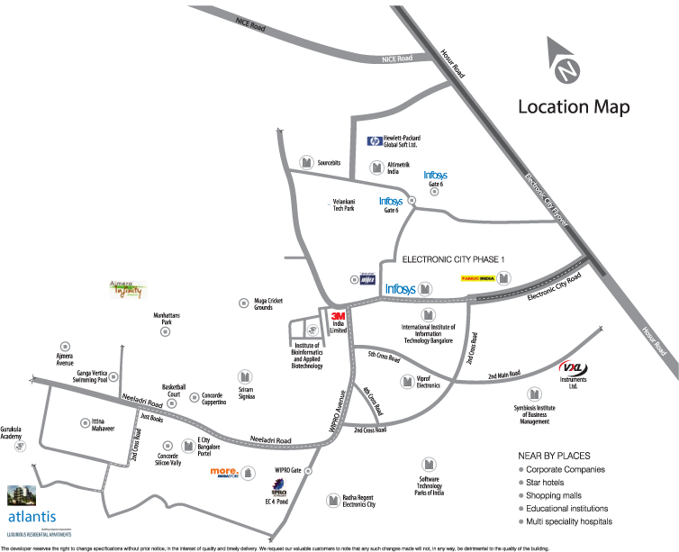 Electronic City Route Map Naksha Atlantis, Project By Naksha Project Pvt Ltd Builder Bangalore |  Zoomty.com